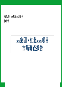 江北xxx项目市场调查报告