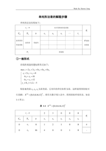 单纯形法表的解题步骤