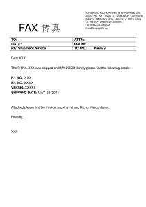 Shipment-Advice-发货通知-英文版