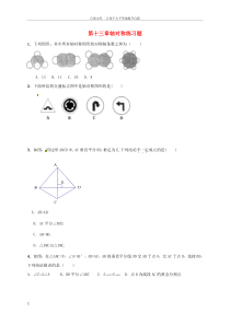 八年级数学上册第13章轴对称章节练习题新版新人教版