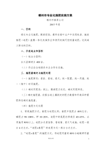 专业化施肥实施方案(定稿)