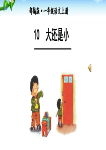 部编版一年级语文上册《大还是小》PPT课件