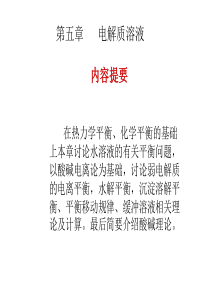 无机化学课件电解质溶液