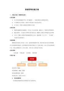 公司员工职级方案