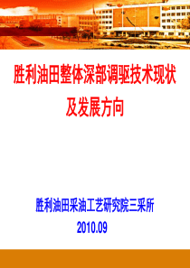 整体深部调驱技术现状及发展方向