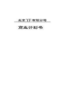 北京某某有限公司商业计划书