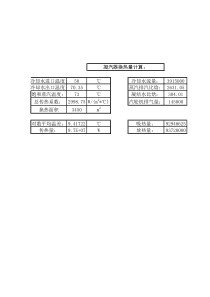 凝汽器换热量计算