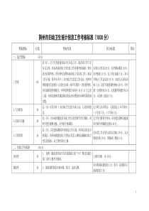 妇幼卫生信息考核标准