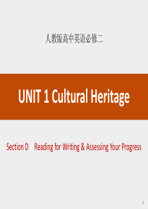 人教版高中英语必修二课件：Unit-1《Cultural-Heritage》Section-D