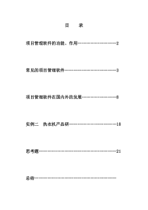 项目管理软件实例二