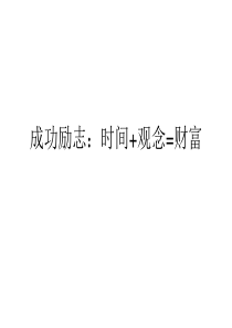 成功励志时间观念=财富