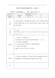 英语沙龙-社团活动记录