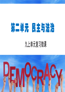 第二单元-民主与法治-复习微课