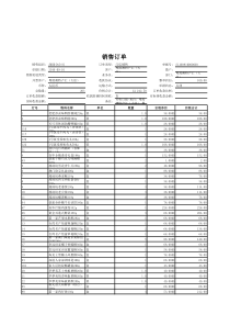 销售订单打印模板