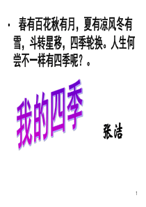 《我的四季》ppt课件