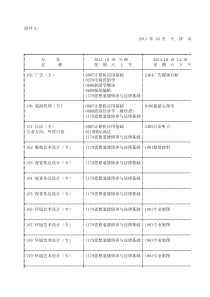 教育自学考试课程考试时间安排表