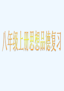 八年级政治上册期末复习整理归纳课件