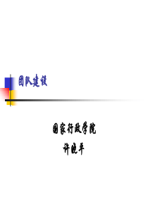 团队建设(许晓平)