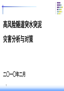 隧道工程突水突泥突石灾害分析与应对-(2)