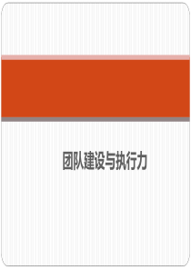 团队建设与执行力2017年3月