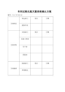 车间过氧化氢消毒验证方案