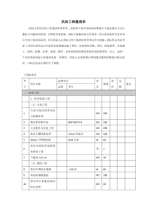 机房工程量清单(机房建设)