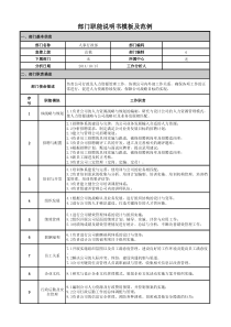 部门职能说明书模板及范例