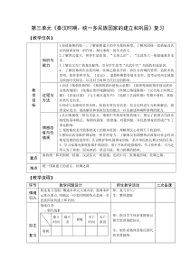 七年级历史上册-第三单元-秦汉时期-复习【教案】