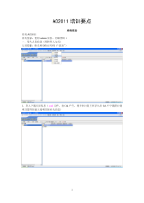 AO2011培训要点-现场审计实施系统2011版培训