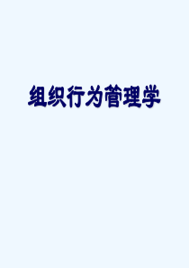 组织行为学—领导行为