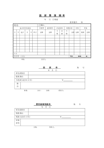 自制原始凭证