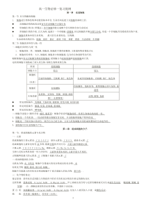 (完整word版)高一生物必修一知识点总结(全)