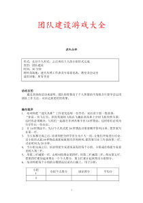 团队建设游戏超全