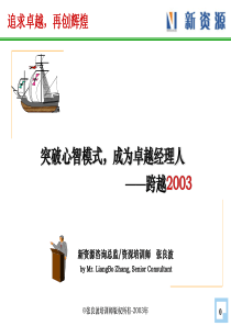 团队建设的突破心智模式，成为卓越经理人(PPT45)