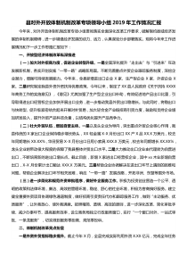 县对外开放体制机制改革专项领导小组XX年工作情况汇报