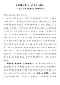 在xx自治区政协会议上的发言提纲