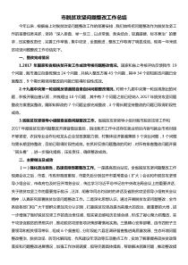 市脱贫攻坚问题整改工作总结