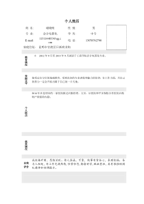 个人简历大全可直接使用版新