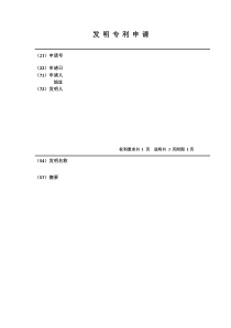 专利书写格式