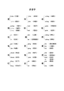 (部编版五年级语文上册期末复习)课本内多音字汇总