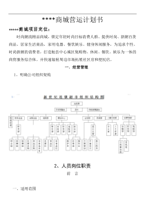 商场项目企划书2