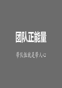 团队正能量带队伍就是带人心(团队建设)