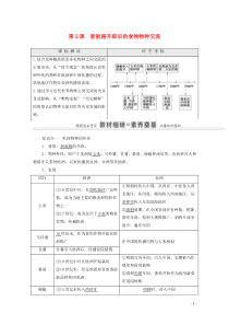 20202021学年新教材高中历史第1单元食物生产与社会生活第2课新航路开辟后的食物物种交流教师用书