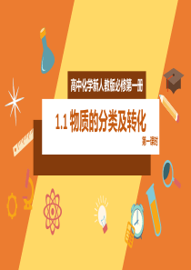 2020年高中化学新人教版必修第一册11物质的分类及转化第1课时精品课件二