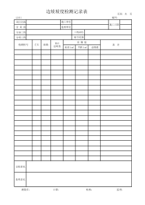 边坡坡度检测记录表