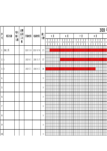 excel-施工进度计划表横道图自动生成版(模板)