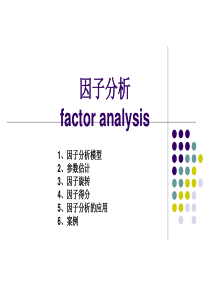 因子分析