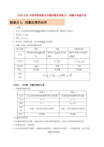 20202021学年高考物理重点专题讲解及突破07碰撞与动量守恒含解析