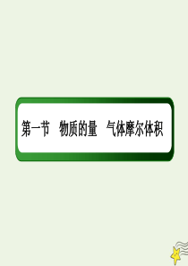 2021届高考化学一轮复习第一章物质的量1物质的量气体摩尔体积课件鲁科版