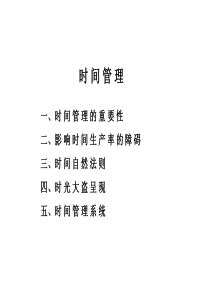 时间管理培训教材（PPT 13页）